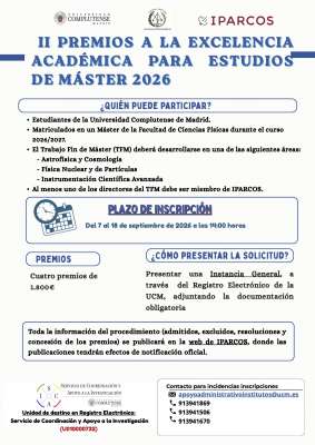 Premios IPARCOS para cursar estudios de máster